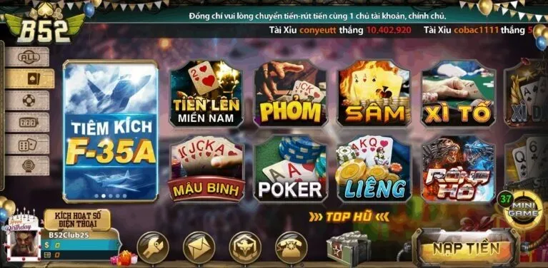 Cổng game bài B52 Club